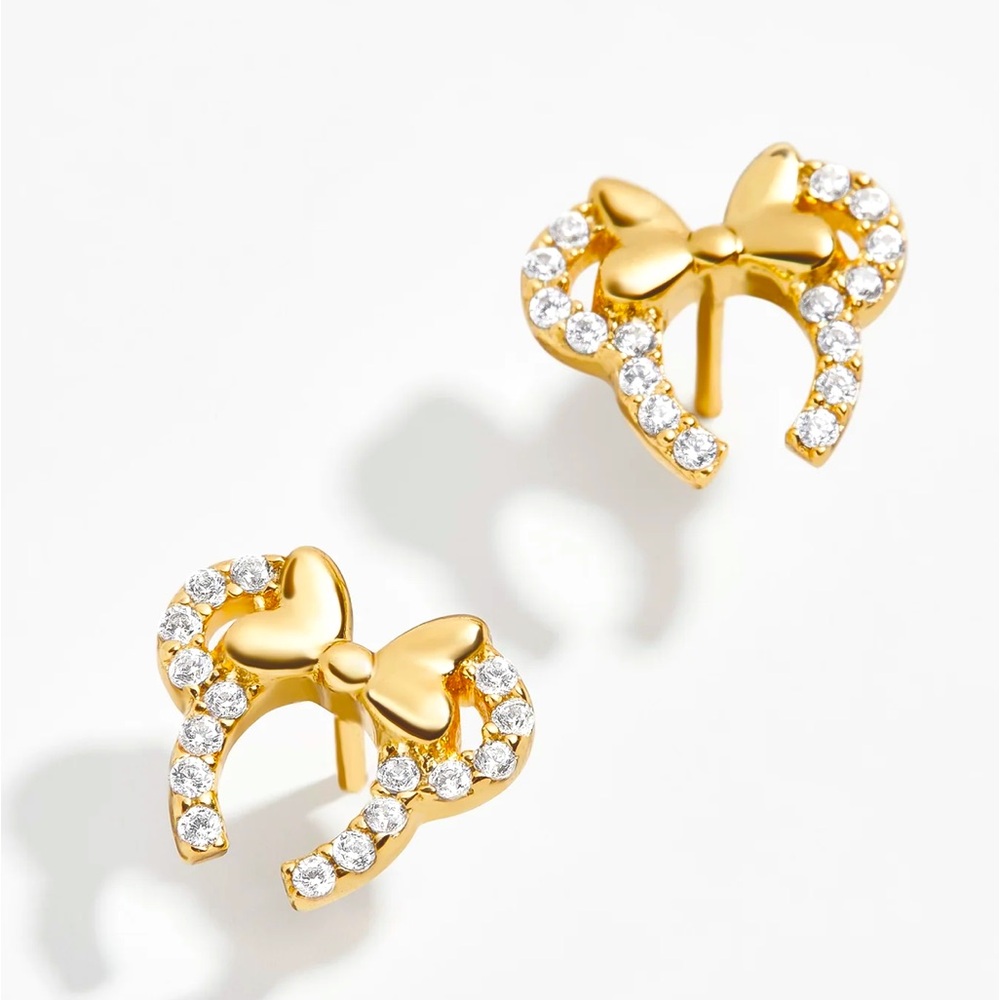 Baublebar Minnie Mouse Mouse 18k Gold Plated Earrings